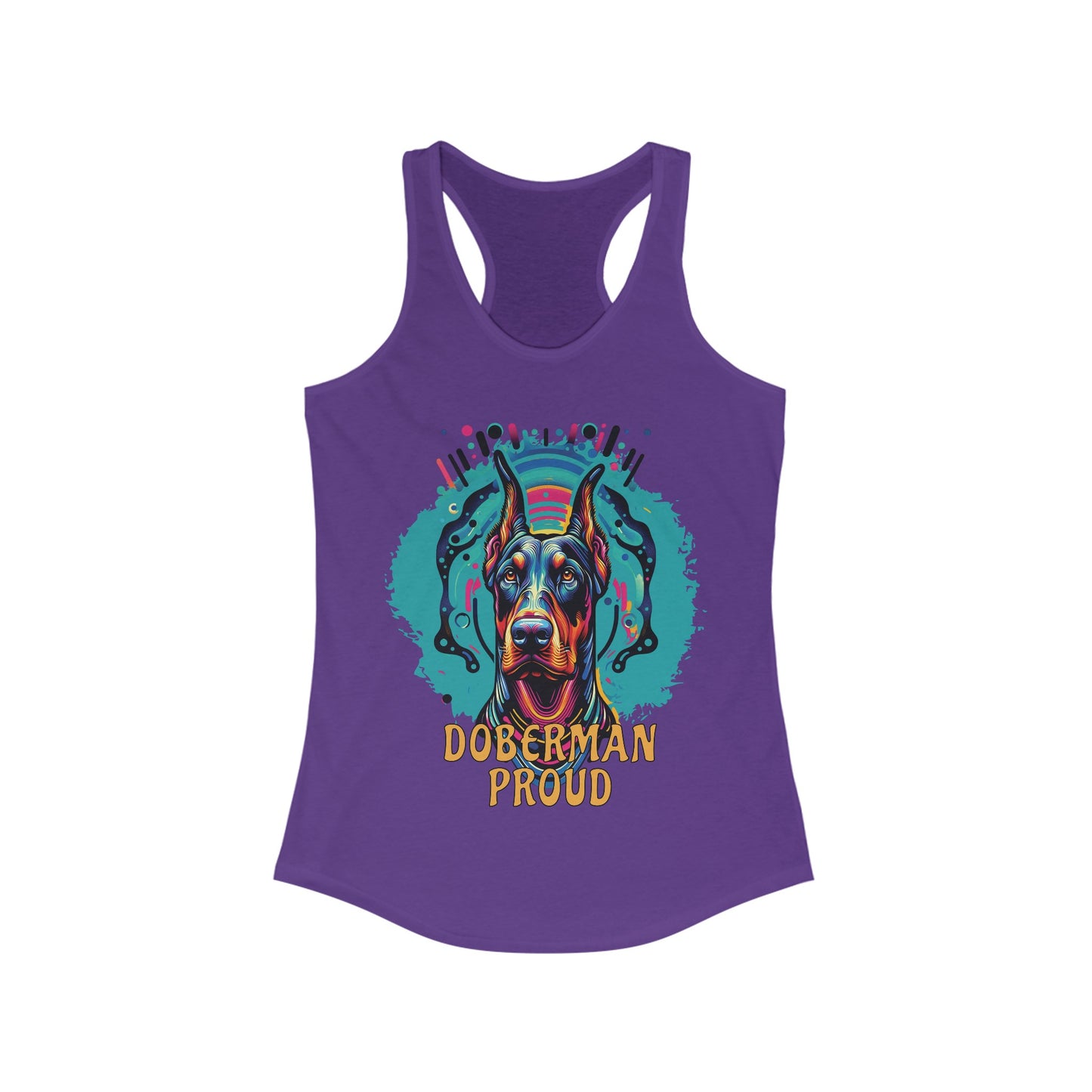 Doberman Proud Women's Ideal Racerback Tank