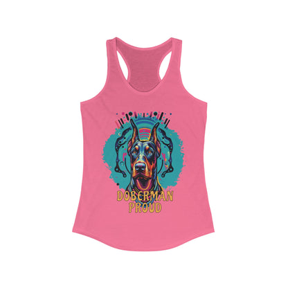 Doberman Proud Women's Ideal Racerback Tank