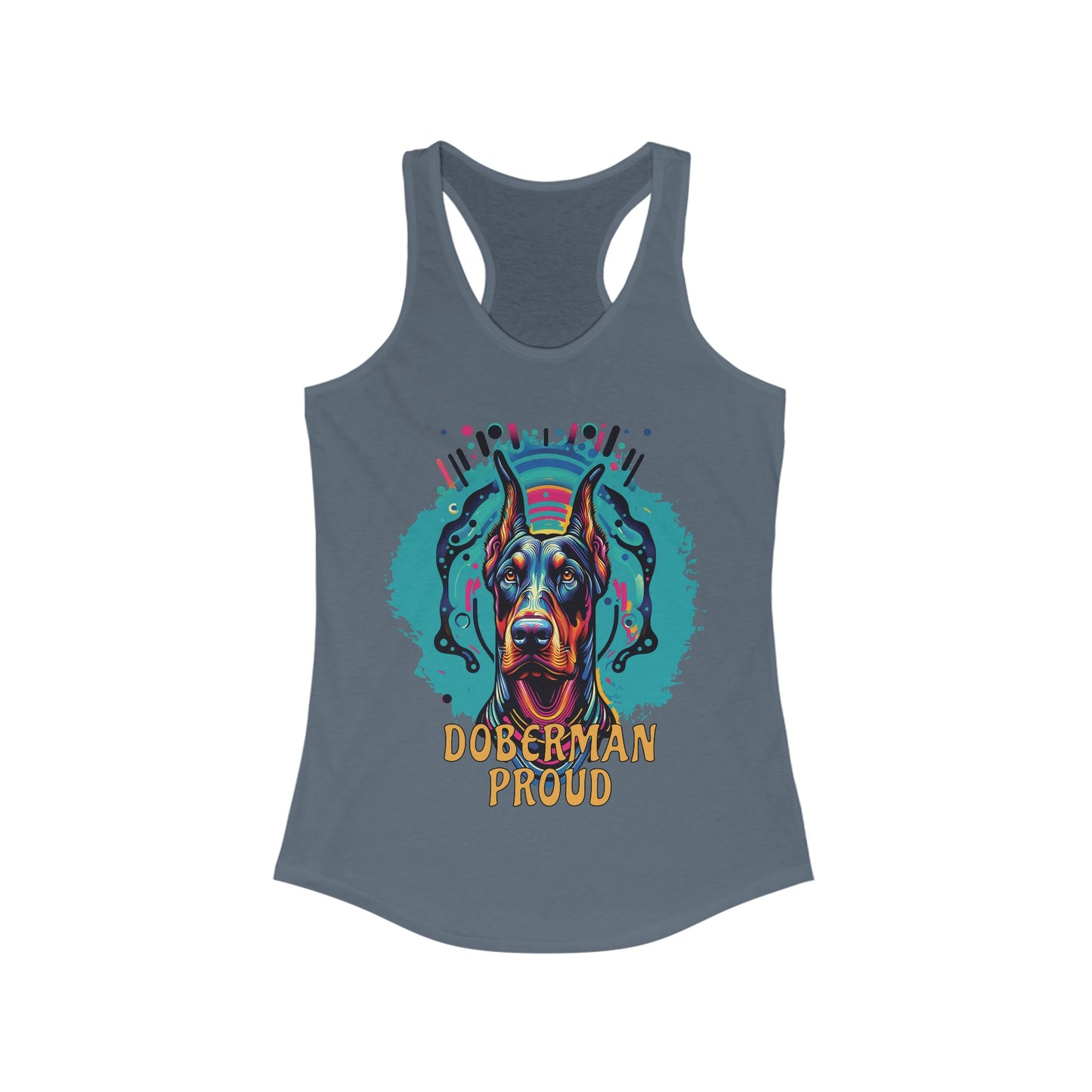 Doberman Proud Women's Ideal Racerback Tank