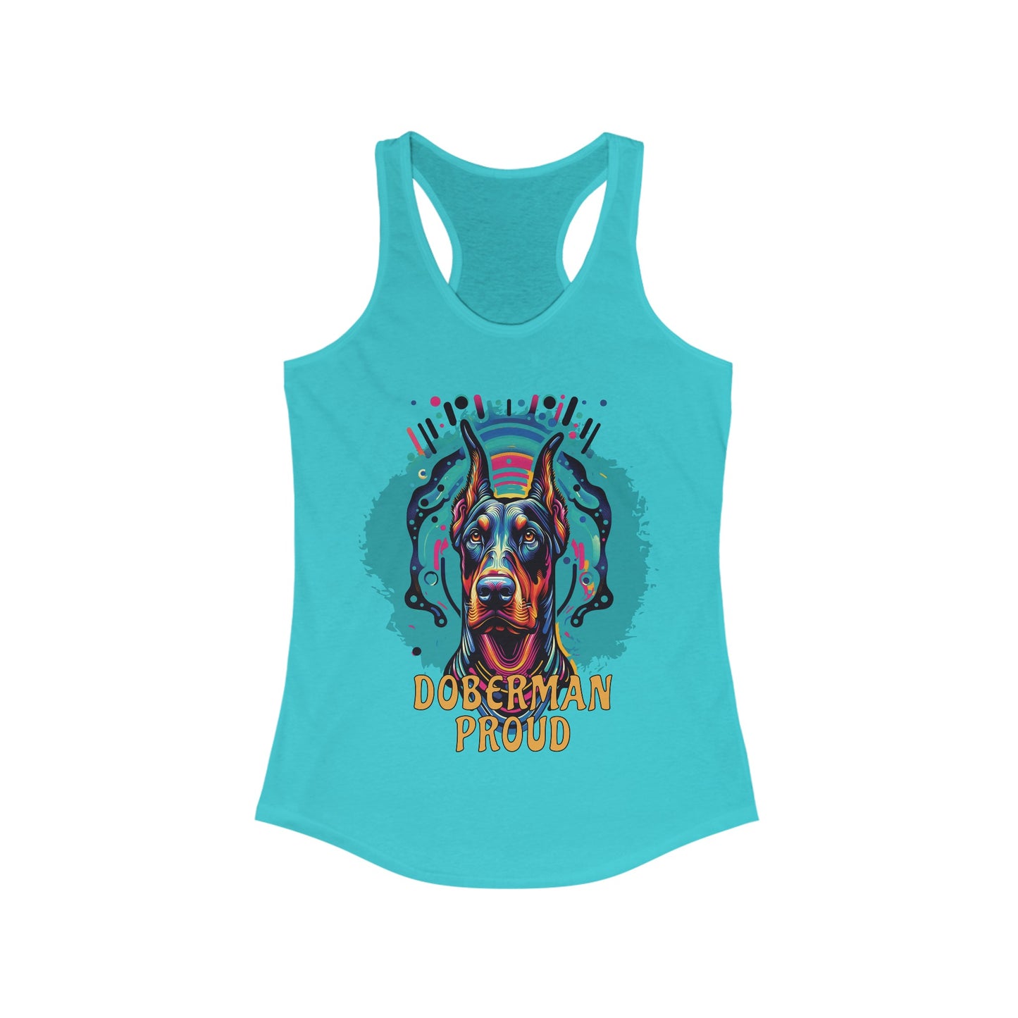 Doberman Proud Women's Ideal Racerback Tank