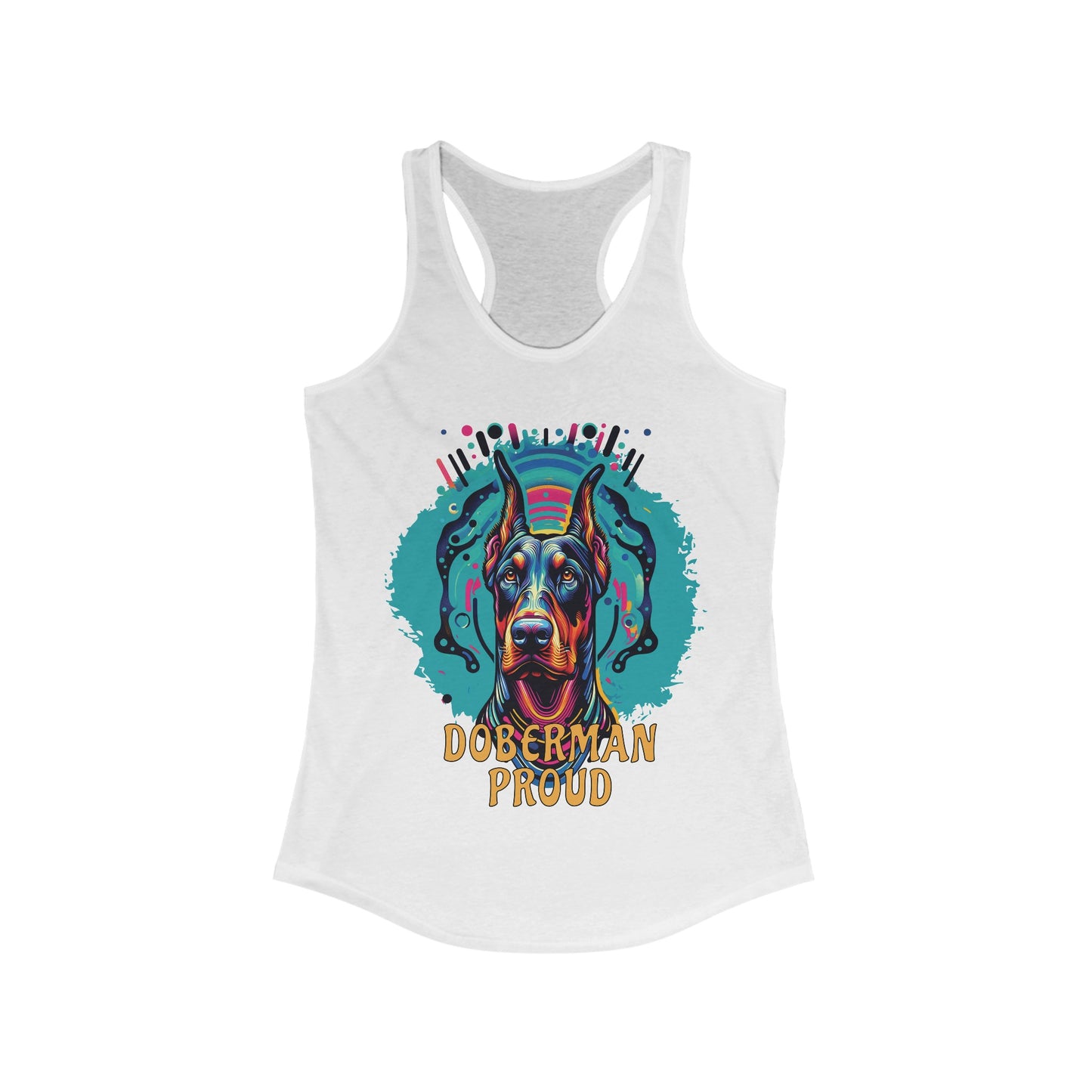 Doberman Proud Women's Ideal Racerback Tank