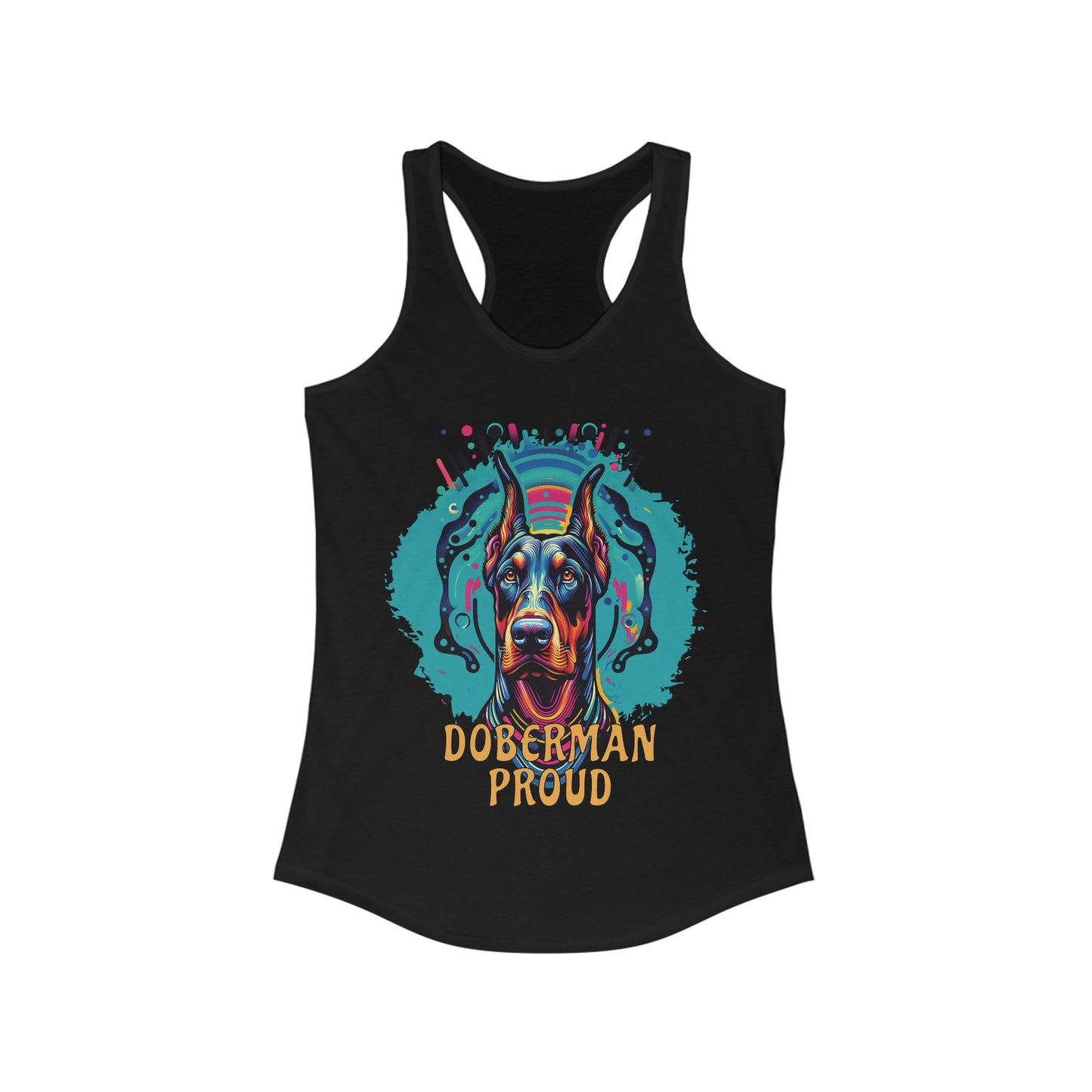 Doberman Proud Women's Ideal Racerback Tank