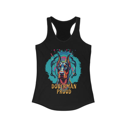 Doberman Proud Women's Ideal Racerback Tank