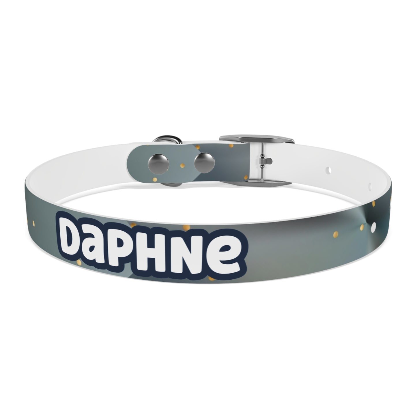 Liquid Metal Personalized Dog Collar