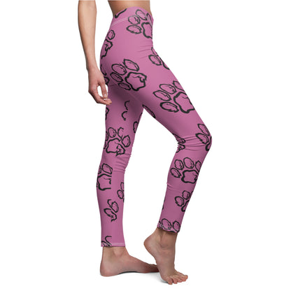 Pink Paw Print Passion Leggings