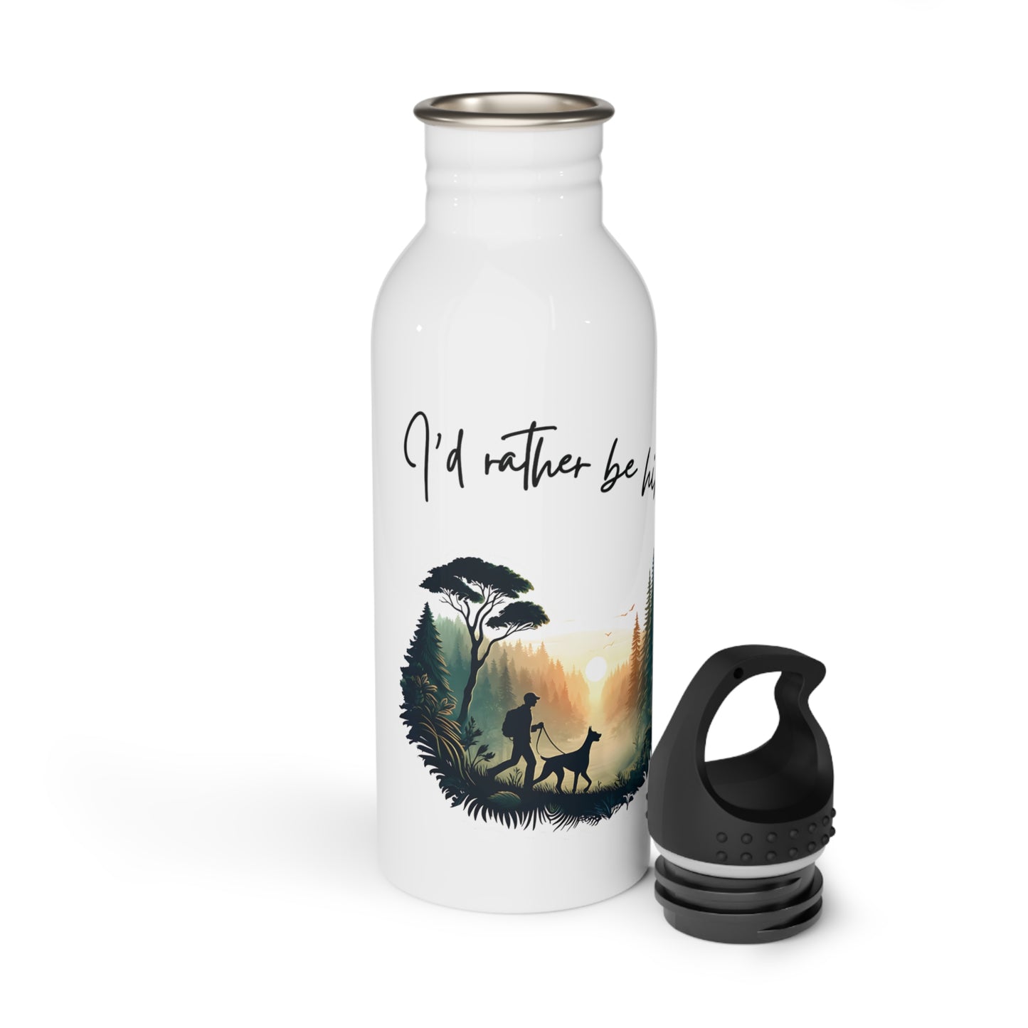 Rather be hiking Stainless Steel Water Bottle