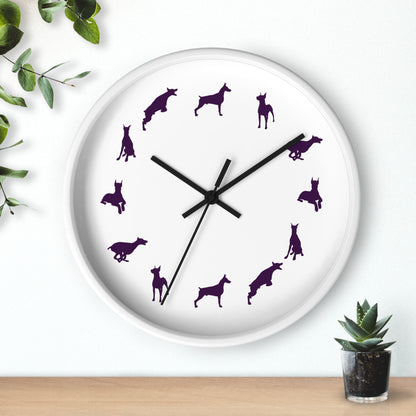 Doberman Moods Wall Clock