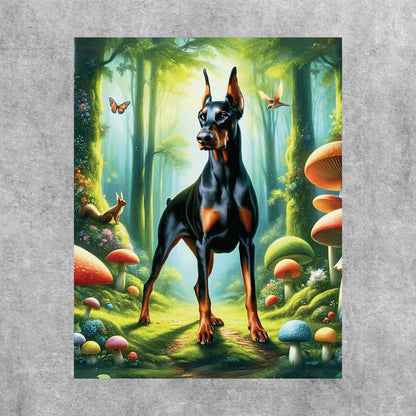 Doberman Guardian of the Glade Poster