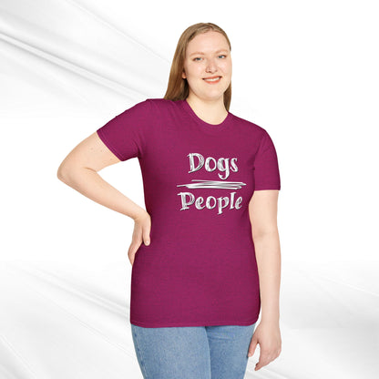 Dog Lover Unisex Tee "Dogs Over People"