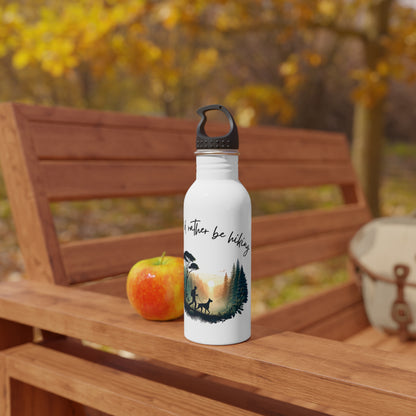 Rather be hiking Stainless Steel Water Bottle