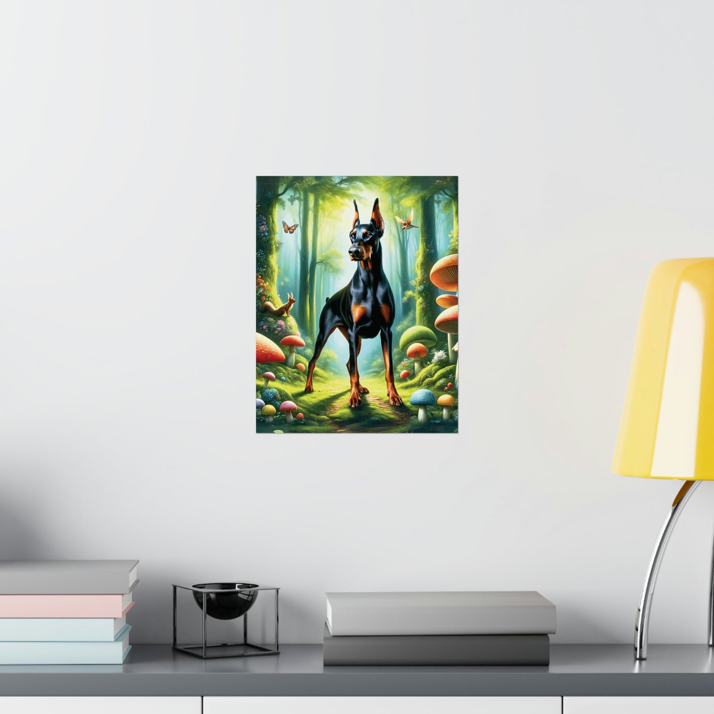 Doberman Guardian of the Glade Poster