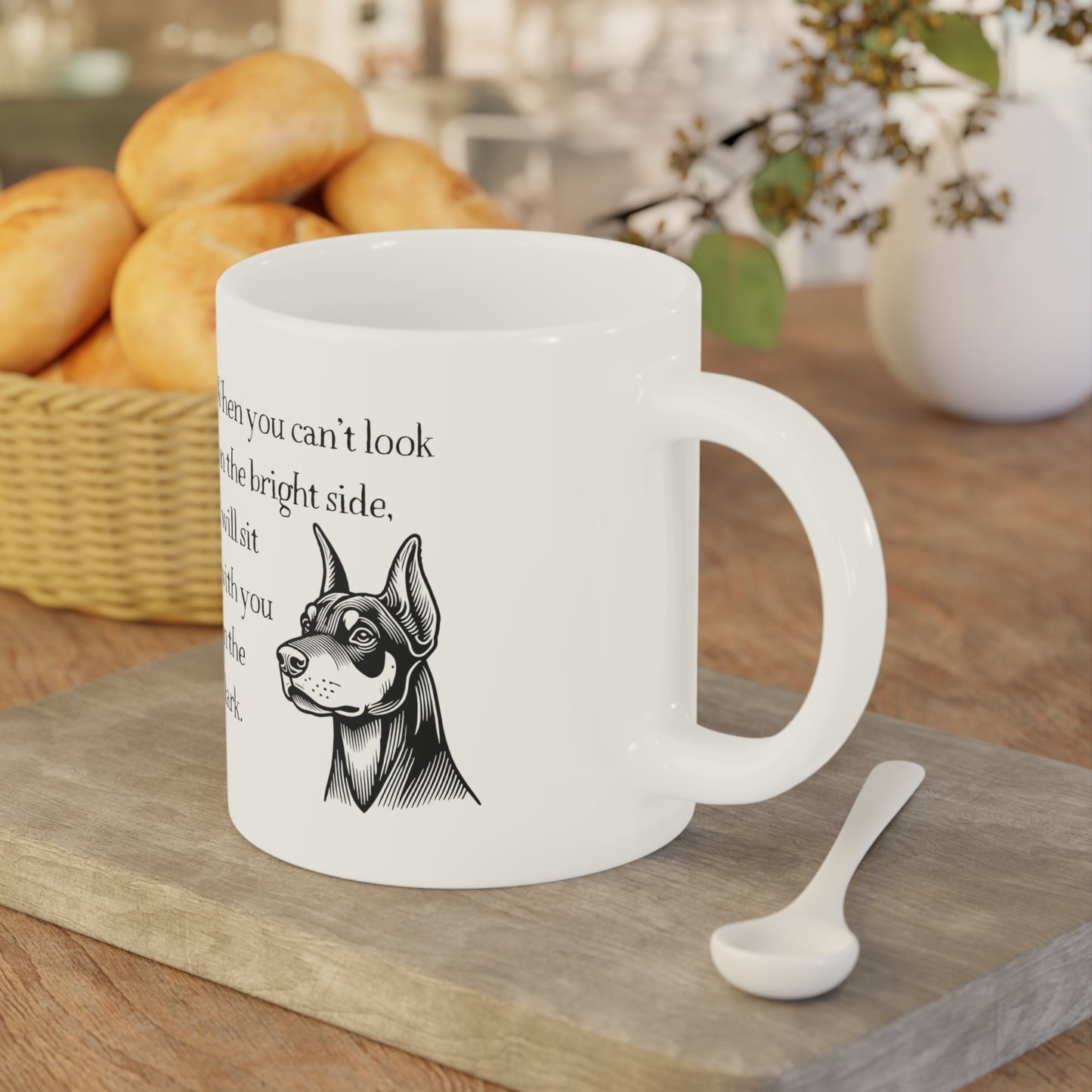 Forever Loyal Doberman Ceramic Mug