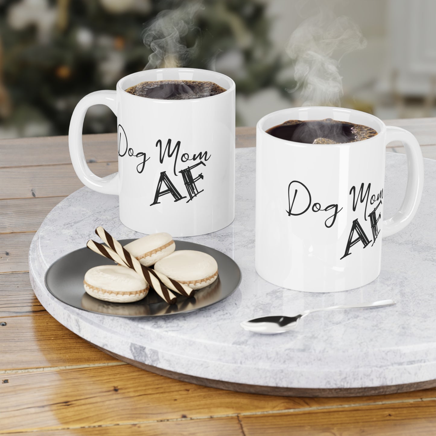 Dog Mom AF Ceramic Mug