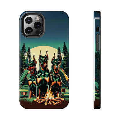 Campfire Dobermans Phone Case