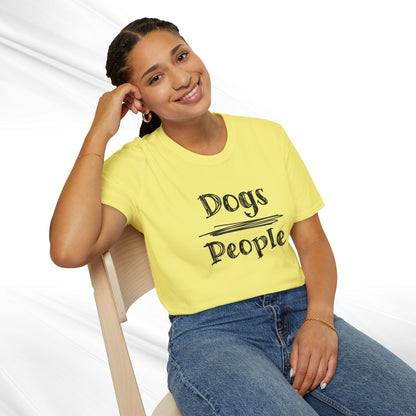 Dog Lover Unisex Tee "Dogs Over People"