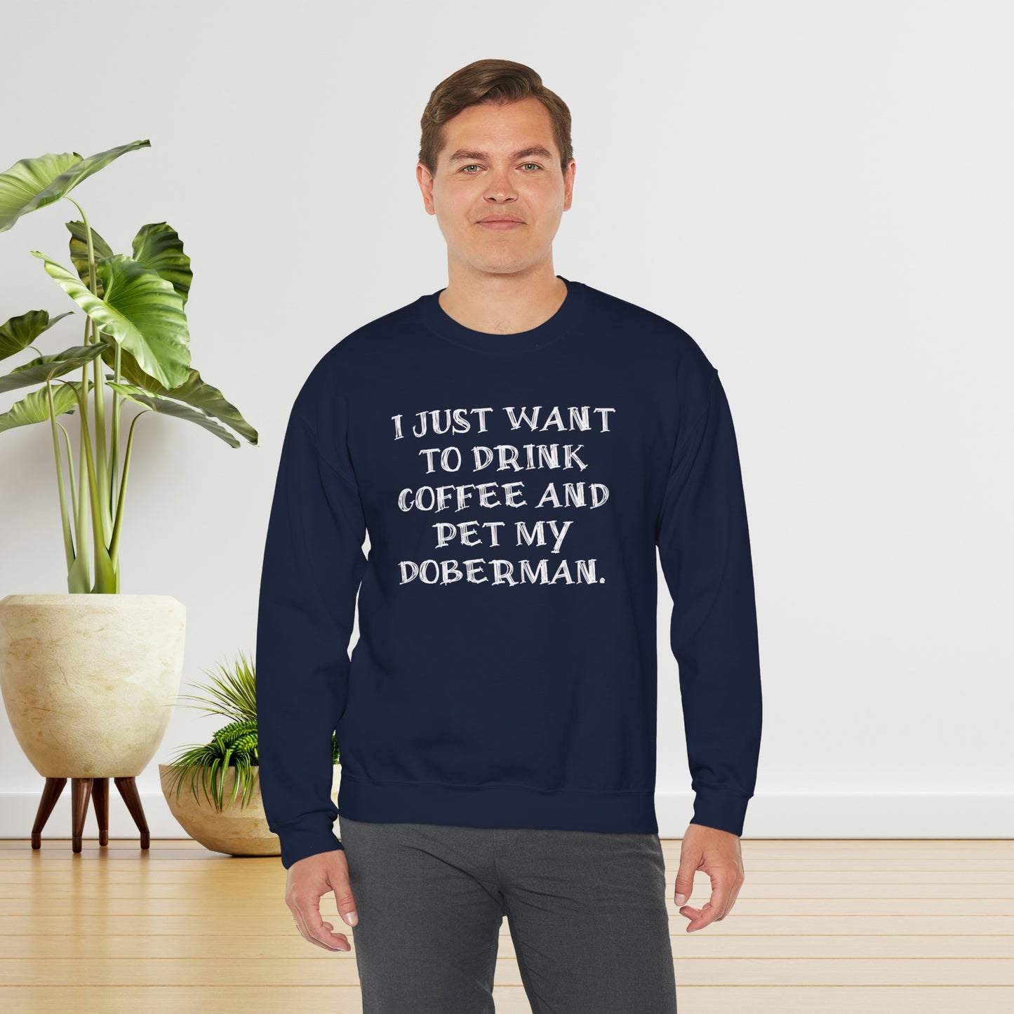 Coffee & Dobermans Crewneck Sweatshirt