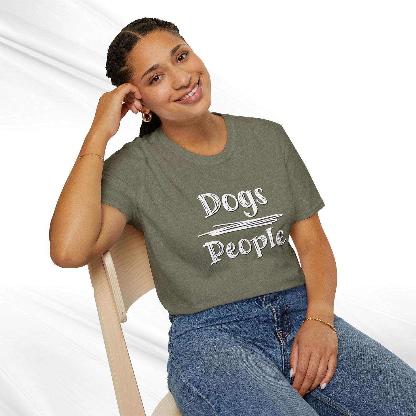 Dog Lover Unisex Tee "Dogs Over People"