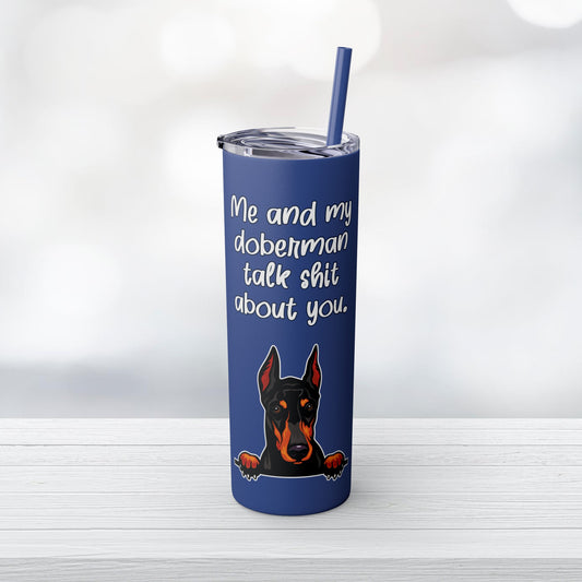 We Talk Sh*t Skinny Tumbler with Straw, 20oz