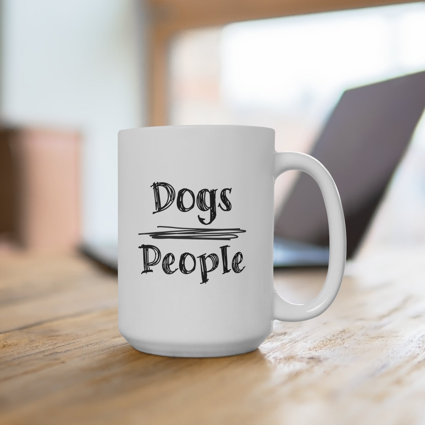 Dogs Over People Ceramic Mug