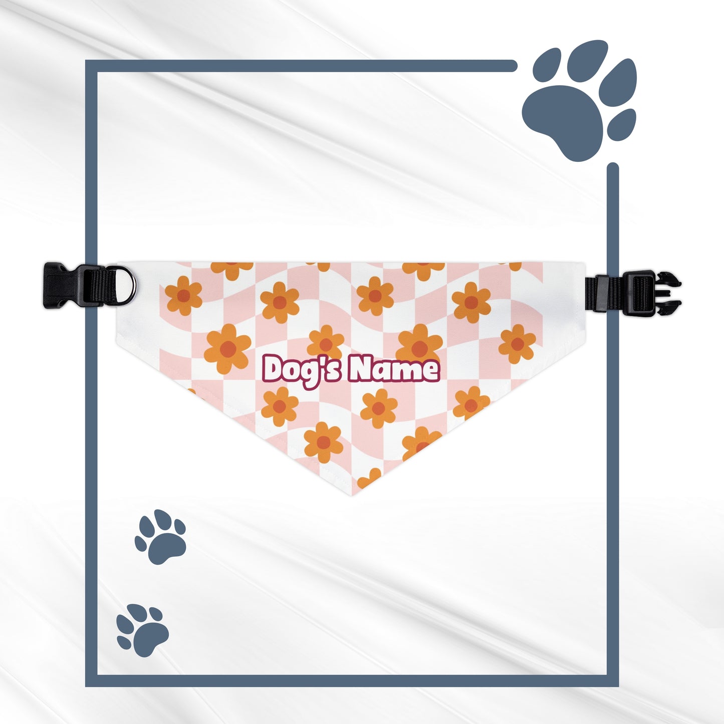 Petal Pals Personalized Dog Bandana with Adjustable Collar