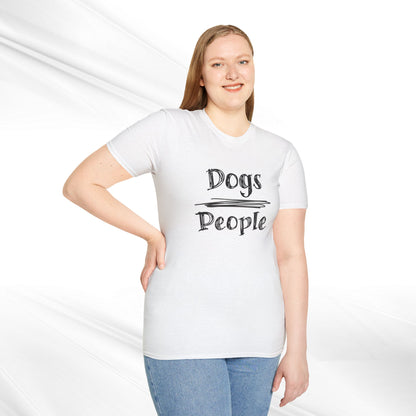 Dog Lover Unisex Tee "Dogs Over People"