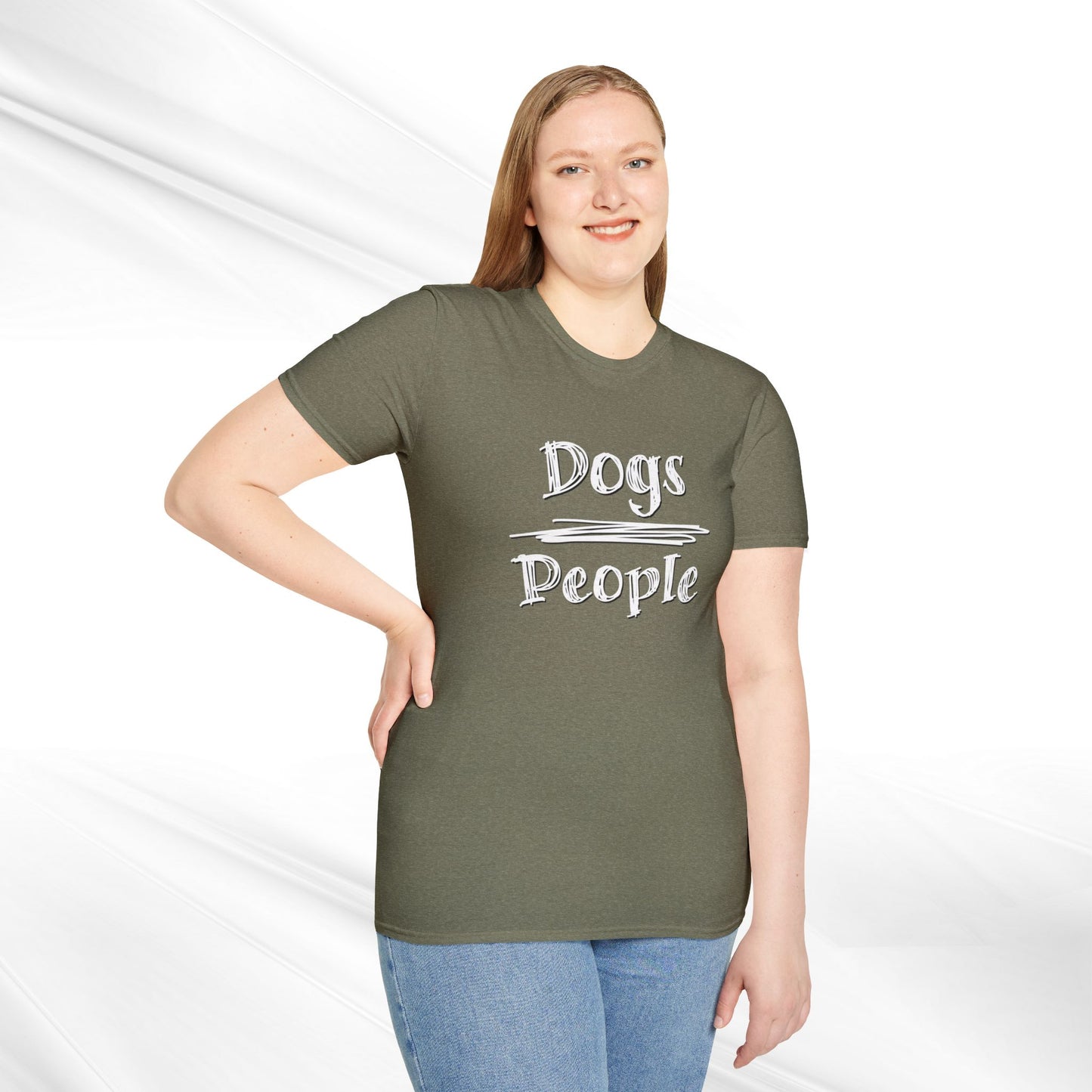 Dog Lover Unisex Tee "Dogs Over People"