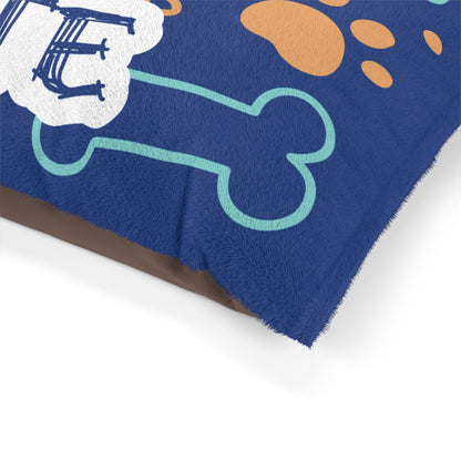 Personalized Pooch Paradise Dog Bed In Blue - FREE SHIPPING!