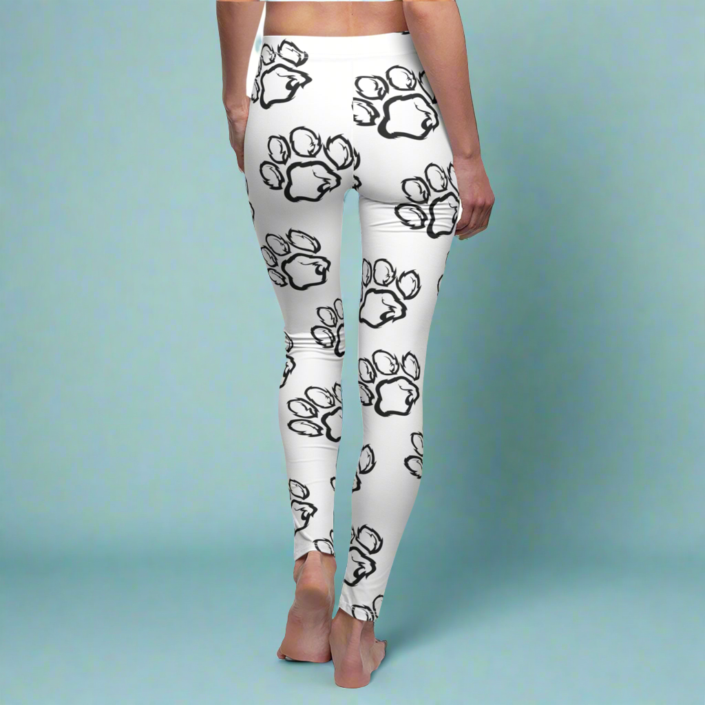 Monochrome Paws Galore leggings