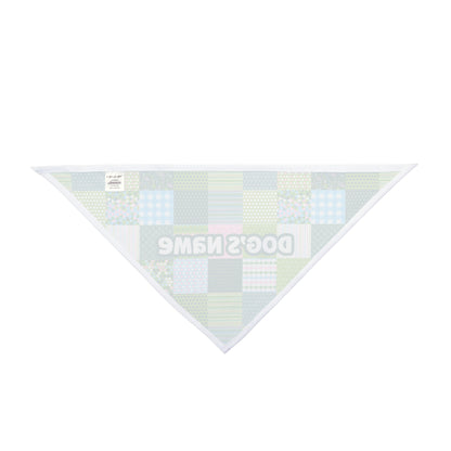 Patchwork Pizzazz Personalized Pet Bandana