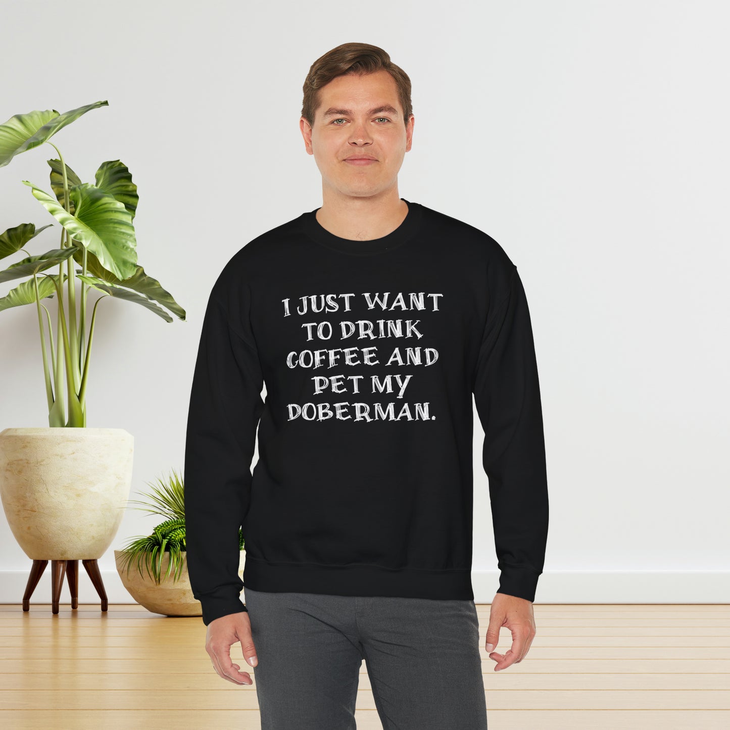 Coffee & Dobermans Crewneck Sweatshirt