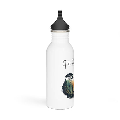 Rather be hiking Stainless Steel Water Bottle