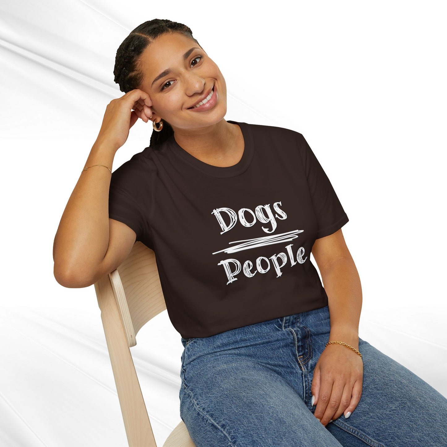 Dog Lover Unisex Tee "Dogs Over People"