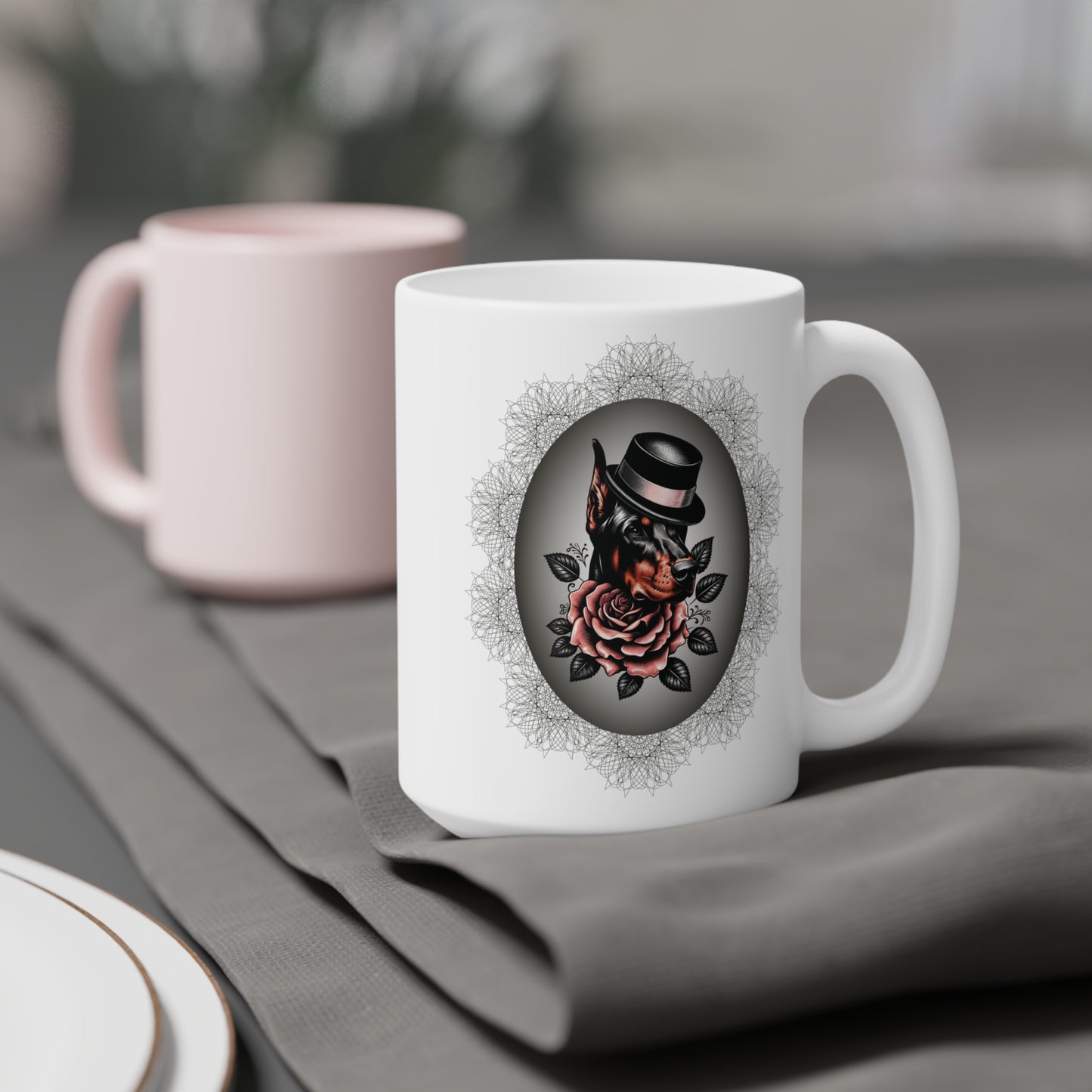 Dapper Doberman Elegance Coffee Mug