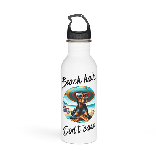 Beach Hair, Don't Care Stainless Steel Water Bottle