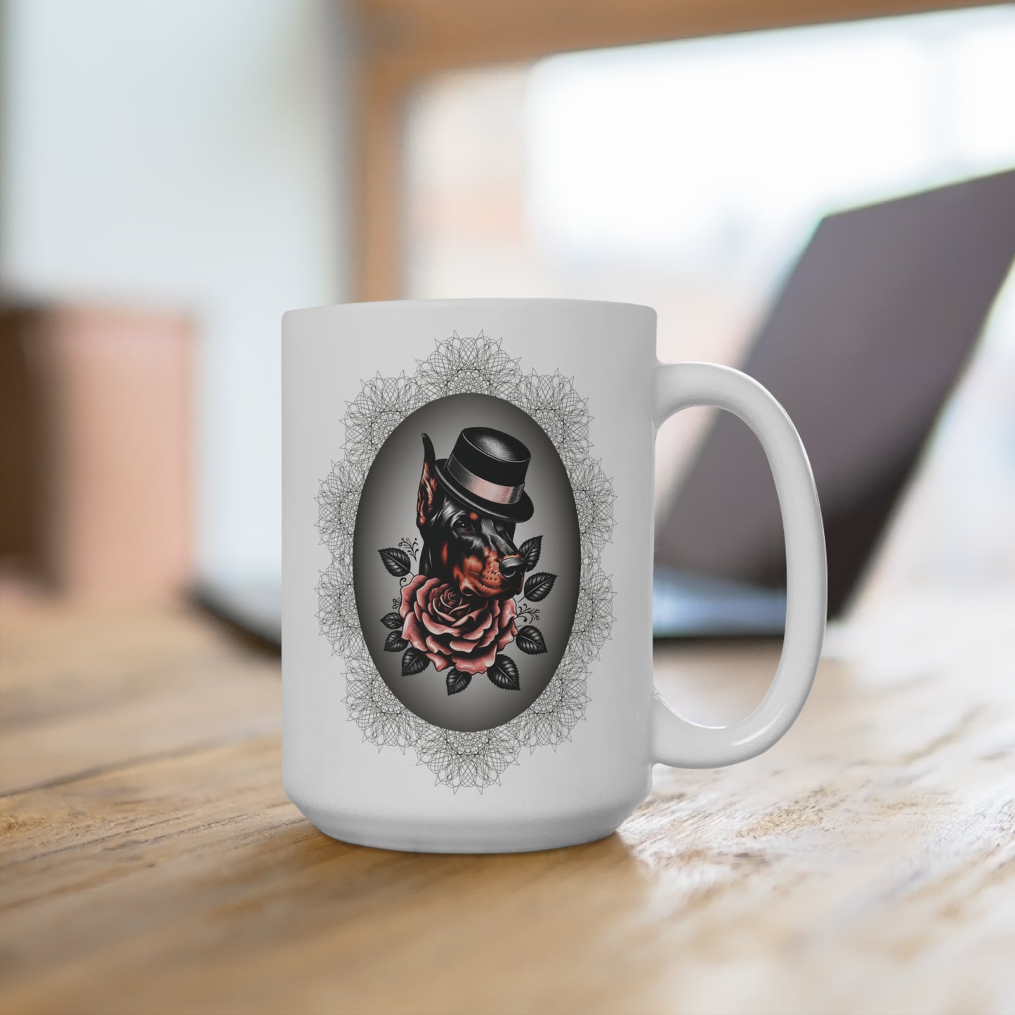 Dapper Doberman Elegance Coffee Mug