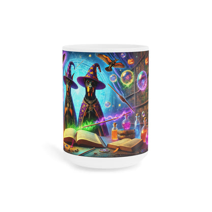 Mystical Doberman Wizardry Ceramic Mug