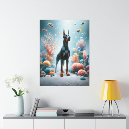 Doberman Reef Reverie Poster