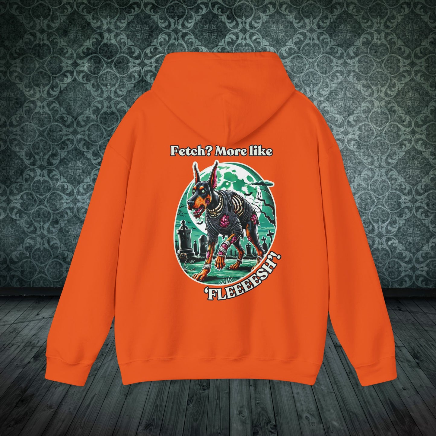 Halloween Doberman Zombie Hoodie