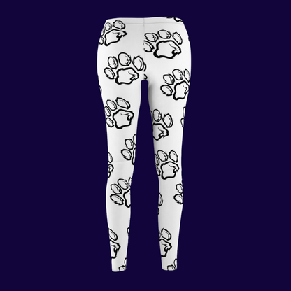 Monochrome Paws Galore leggings