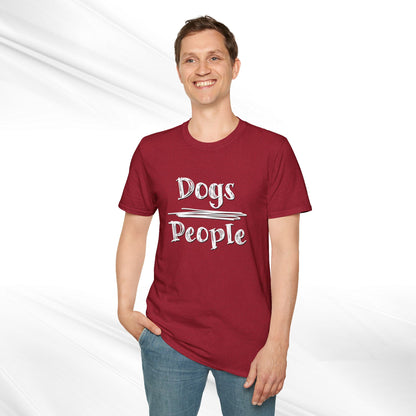 Dog Lover Unisex Tee "Dogs Over People"