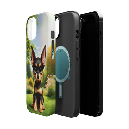 Kawaii Doberman iPhone Tough Case