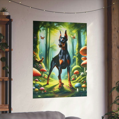 Doberman Guardian of the Glade Poster