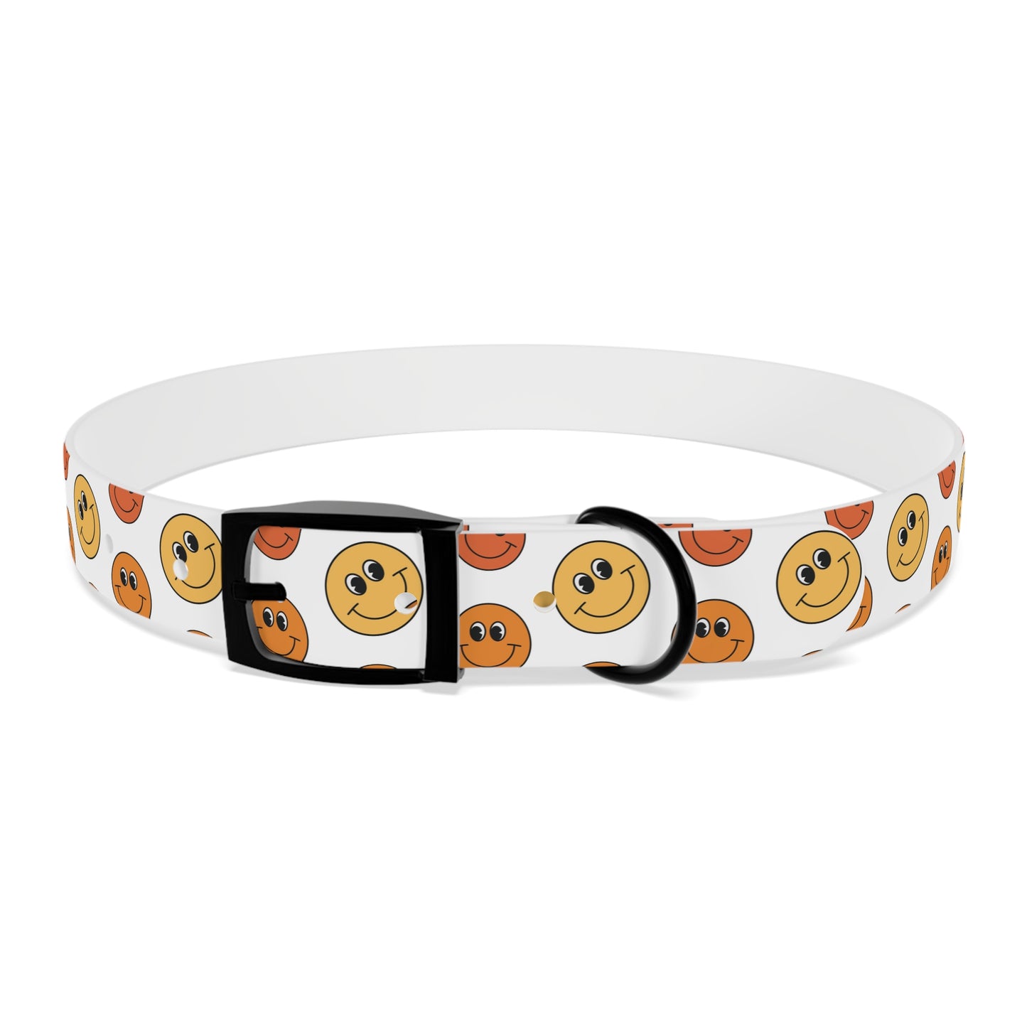 Groovy Emoji Pattern Dog Collar