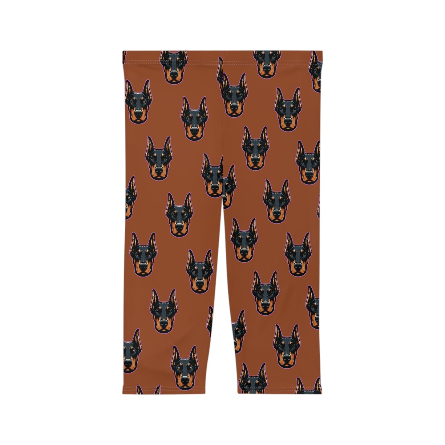 Doberman Heads Sienna Capri Leggings