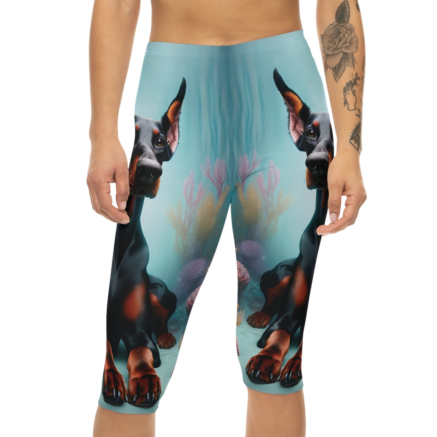 Underwater Dobie Capri Leggings