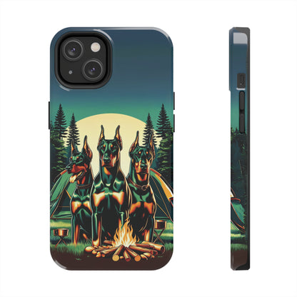 Campfire Dobermans Phone Case