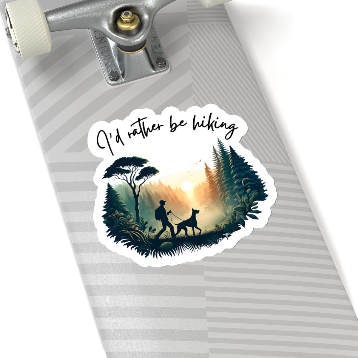 I'd rather be hiking Vinyl Decal