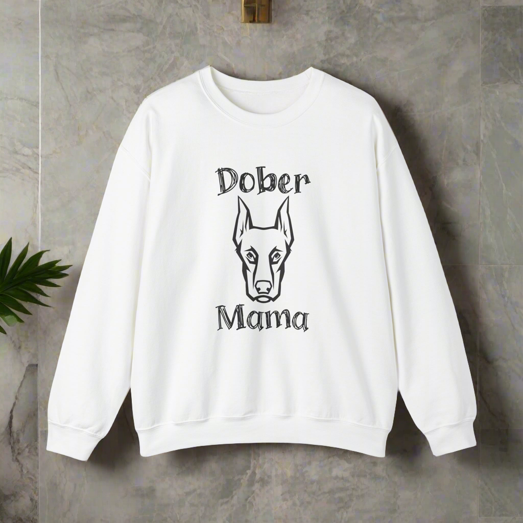 Proud Dober Mom Crewneck Sweatshirt