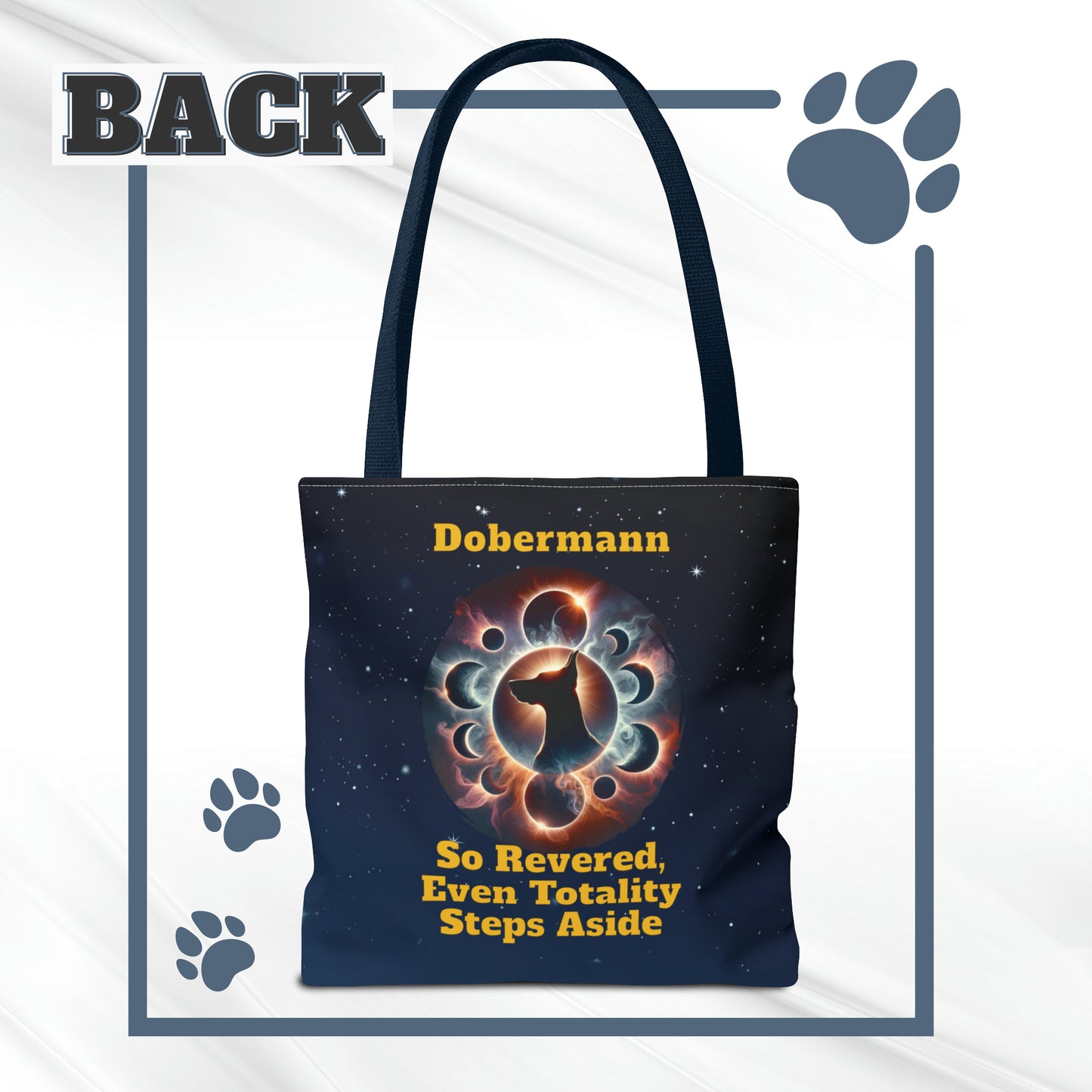 Cosmic Doberman All Over Printed Tote Bag