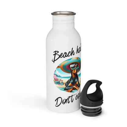 Beach Hair, Don't Care Stainless Steel Water Bottle